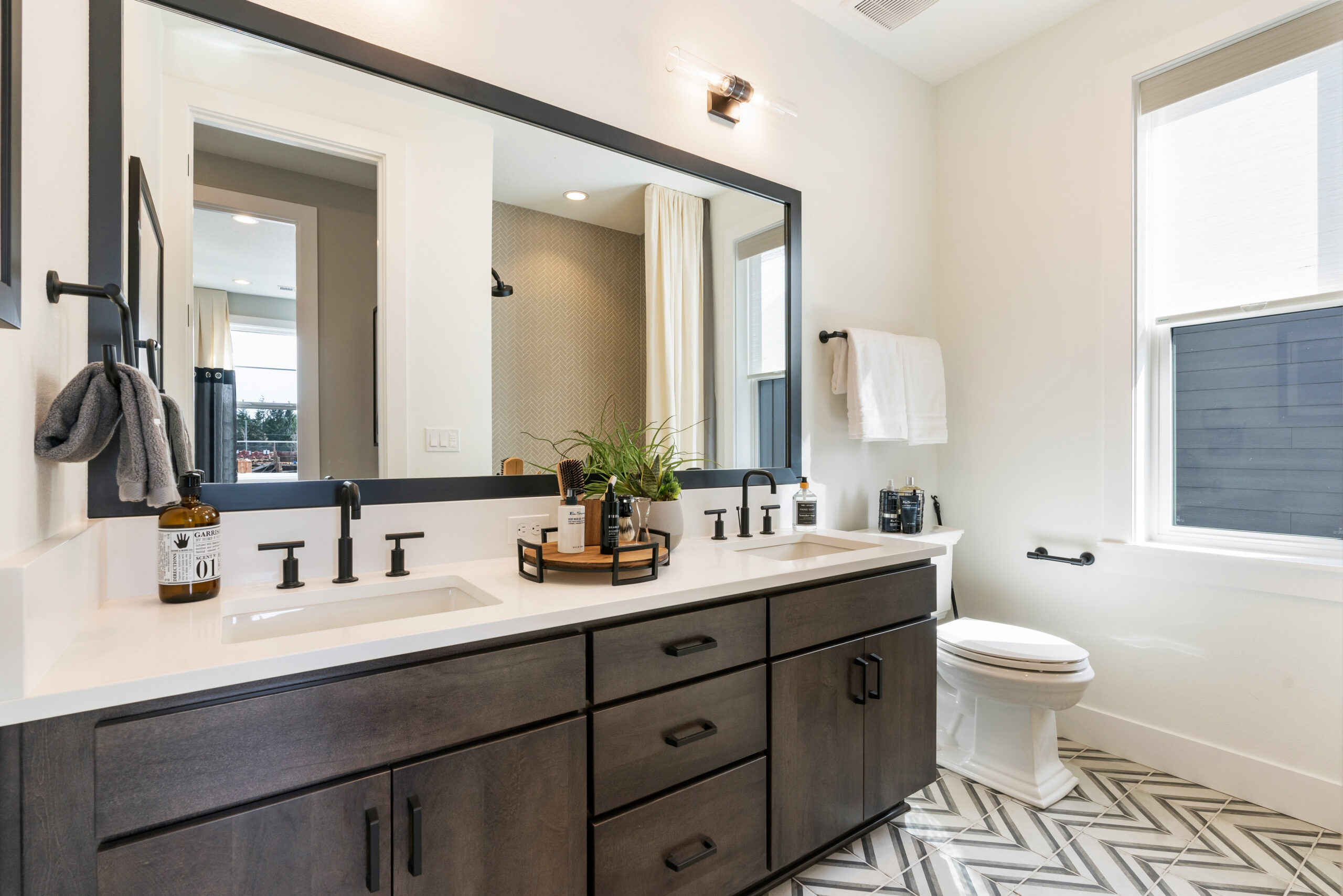 Springhill Basement Contemporary Bathroom by Envision Interiors