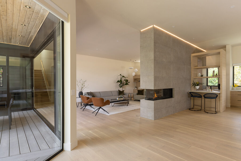 Portland Modern Oasis living room